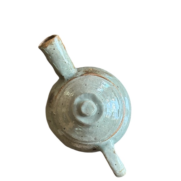 EC Modern Home Decor Handmade Ceramic Grey Teapot - Picture 2 of 12